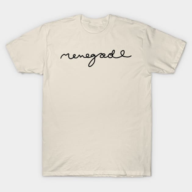 Taylor Swifts Renegade Text T-Shirt by SwasRasaily